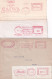 N.4   Più 1 Framm.  Affrancatura Meccanica Rossa EMA  Come Da Scansione - 1946-60: Storia Postale