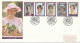 5 BUSTE FDC LADY DIANA PREINCIPE CARLO (XT4076 - Familles Royales