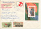 Germany DDR Registered Cover Ueckermünde 13-9-1973 With Minisheet And Stamps Also On The Backside Of The Cover - Briefe U. Dokumente