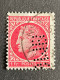 FRANCE G N° 676 Ceres GMB 94 Indice 4 Perforé Perforés Perfins Perfin - Sonstige & Ohne Zuordnung