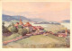 13927265 Erlach_Bielersee_BE Panorama Kuenstlerkarte - Andere & Zonder Classificatie