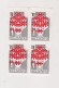 YUGOSLAVIA, 1989  Red Cross Charity Stamp  Imperforated Proof Bloc Of 4 MNH - Nuevos