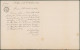 N°46 Et 50 Sur Manuscrit "Ministère Des Chemin De Fer, Poste Et Télégraphe" > Percepteur Des Postes à Philippeville. - 1884-1891 Leopold II