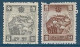 Mandchourie/Mandchoukouo**- 1936-37 - Monts Blancs Sacrés  YT N° 74/75 ** Le Numéro 74 émis Neuf Avec Gomme.75 Neuf S/G. - 1932-45 Mandchourie (Mandchoukouo)