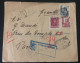 ESPAGNE - Enveloppe En Recommandé De Salamanca Pour Paris En 1938 Avec Cachet De Censure Militaire - Storia Postale