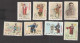 China PRC Mei Lanfang 1962 Stamps Set Of 8 Mint Original Gum Genuine Stamps Mint NH Stamps  See Description - Nuovi