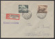 ROTHENBURG - SAALE - III REICH / 1944  Mi # 832 & 842 AUF R-BRIEF ==> GROSSLEHNA  (ref 7772) - Briefe U. Dokumente