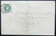 N°53 5c CERES SUR LETTRE DU TRIBUNAL DE COMMERCE / TOULOUSE POUR TOULOUSE / 11 AVRIL 1876 / LAC - 1849-1876: Classic Period