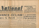 FRONT NATIONAL, Vendredi 1er Septembre 1944, N° 11, La Somme Et La Meuse Franchies, Hongrie, Stand De Tir D'Issy... - Testi Generali