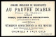 CHROMO "AU PAUVRE DIABLE" 59 LILLE Nord - (Langage Des Fleurs) BOUTON D'OR Richesse * Fond OR Doré - Autres & Non Classés