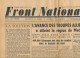 FRONT NATIONAL, Dimanche 3 Septembre 1944, N° 12, Metz, Dieppe, Arras, Sedan, Verdun, Commercy, De Gaulle, F.F.I. - Algemene Informatie