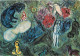 Art - Peinture Religieuse - Marc Chagall - Message Biblique - 2 - Le Paradis - Musée National De Nice - CPM - Carte Neuv - Tableaux, Vitraux Et Statues