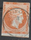 Grece N° 0027 Orange S Azuré 10 L Chiffre 10 Au Verso - Usados