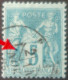 R1311/3152 - FRANCE - SAGE TYPE II N°75 - CàD De PARIS (Seine) Du 14 NOVEMBRE 1885 Avec Section De Levée - 1876-1898 Sage (Type II)