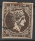 Grece N° 0041 30 L Brun Signé Au Verso - Used Stamps