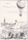 Zum. 343 / Mi. 668 Auf Ballonpostkarte - Gelaufen Ab Köniz - Jubiläums Ballonaufstieg 40 Jahre Zirkus Knie - Autres & Non Classés