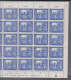 25 Timbres Feuille Entière  Année  1947    Mi 966, Gestempelt, Leipziger  Messe Deutsche Post - Postfris