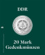 Safe Premium Münzalbum "20 Mark DDR Gedenkmünzen" Mit 4 Blättern Nr. 7412 Neu - Zubehör