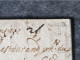 Delcampe - Marque Postale Vers 1650 D Après Inscription Crayon Adresse Au Restaurant Vers Montpellier - ....-1700: Vorläufer