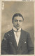 Souvenir Photo Postcard Elegant Man 1913 Moustache Haircut - Photographie