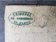 1876 Marque Postale Du Tribunal De Commerce De Bastia Pour Mlle D Anjou Au Château A Sancerre - Lsc - Cachet Tribunal - - 1849-1876: Periodo Classico