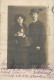 Souvenir Photo Postcard Elegant Couple Hat Dog Puppey - Photographie