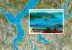 72824890 Lago Maggiore Landkarte Und Panorama Italien - Altri & Non Classificati