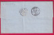 ST PIERRE MARTINIQUE 1863 TAXE 6 VOIE ANGLAISE POUR BORDEAUX LETTRE - 1849-1876: Classic Period