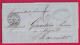 CAD ST PIERRE MARTINIQUE 1867 TAXE 6 TAMPON VOIE FRANCAISE POUR AIGRE CHARENTE LETTRE - 1849-1876: Klassieke Periode