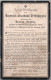 Bidprentje Ardooie - D'Haeyere Kamiel Gustaaf (1860-1909) - Imágenes Religiosas