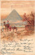 Egypt - Great Pyramid Of Giza - LITHO - Publ. Whagelberg  - Sonstige & Ohne Zuordnung