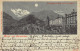 INTERLAKEN (BE) Höheweg Mit Blick Auf Die Jungfrau - Blau Mond Karte - Verlag Hch. Schlumpf 1033 - Sonstige & Ohne Zuordnung