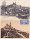 LOT De 2 CPA 13 @ MARSEILLE - Notre Dame De La Garde - Notre-Dame De La Garde, Funicular Y Virgen