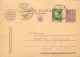 Romania Postal Card 1946 Aiud Royalty Franking Stamps - Roumanie