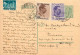 Romania Postal Card 1937 Timisoara Royalty Franking Stamps - Roumanie