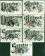 40165809 - WK 1 / Reichsflagge / Feldpost / Poesie  Lot Mit 7 AK Vollstaendige Serie, 1916; Ueberwiegend Gute Erhaltung - Other & Unclassified