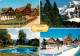 13736669 Nesslau SG Ferienheim Heimetli Swimming Pool Winterpanorama Alpen  - Other & Unclassified