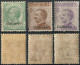 REGNO COLONIE EGEO CALINO 1916 TRE FRANCOBOLLI C. 5 / C. 40 / C. 50 SOPRASTAMPATI 'CALIMNO' NUOVI MNH ** SASSONE 2-6/7 - Aegean (Calino)