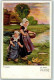 39686609 - Hollandkinder Enten Fuettern Sign. Louyot - Andere & Zonder Classificatie