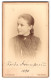 Fotografie W. Hornung, Tübingen, Uhlandstrasse 11, Portrait Junge Dame Im Kleid Mit Kragenbrosche  - Anonyme Personen