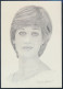 Ansichtskarte Lady Diana Spencer Zeichnung Von Lawrence Guilbert Ungelaufen - Familles Royales