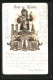 Vorläufer-Lithographie Münchner Kindl Mit Radi Und Bierkrug, 1895  - Other & Unclassified