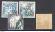 1955 MONACO, Uccelli - Birds, Posta Aerea 55/58 - 4 Valori - MH* - Linguellato - Other & Unclassified