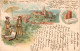 13956686 Neuchatel_NE Panorama Kunstmaler Werbung Chocolat Cacao Suchard Kuenstl - Sonstige & Ohne Zuordnung