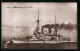 AK Kriegsschiff SMS Mecklenburg In Voller Fahrt  - Guerra