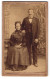 Fotografie Carl Vertein, Gernsbach, Frau Karoline Nebst Herrn Walsch, 1887  - Personnes Anonymes