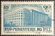 Poste France Yv N°424 P.T.T. 90c.+35c Bleu-vert. Cachet Discret. Très Bon Centrage... - Gebruikt