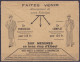 Env. & Imprimé Publicitaire "Fabrique De Chemises Et Vêtements La Mondiale" Affr. N°174 Flam. ROANNE /12 I 1928 Pour DIE - 1922-26 Pasteur