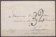 France - Env. De PARIS 1856 (?)  Pour PRAGUE Bohême - Port "32" Au Tampon (au Dos: Càd Arrivée [PRAG /23/1]) - 1849-1876: Klassik