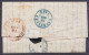 Angleterre - L. Càd OXFORD /NOV 13 1842 Pour BRUXELLES - Cachet "PAID /16 NOV/1842" & Man "paid" - Port "10" (au Dos: Cà - 1830-1849 (Belgica Independiente)